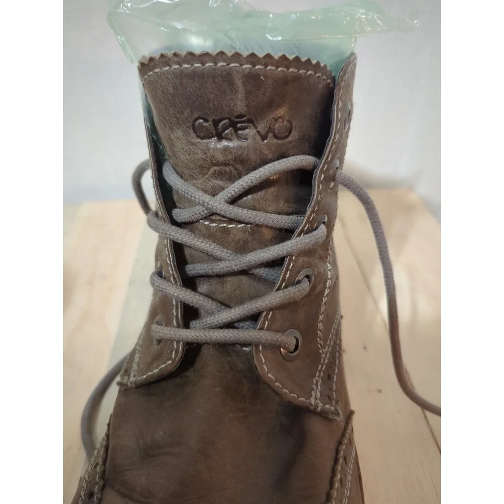 Crevo Leather Boardwalk Ankle Boots  Brown men's 12 Chukka Business Casual